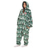 Snuggs Blanket Onesie Green Christmas